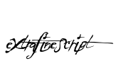 ExtraFineScript Font Image