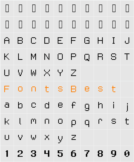 WasterMaster10 Character Map