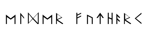 Elder Futhark Font Image