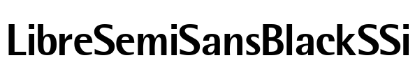 LibreSemiSansBlackSSi