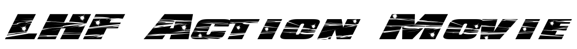LHF Action Movie Font Image