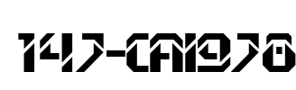 147-CAI978 Font Image