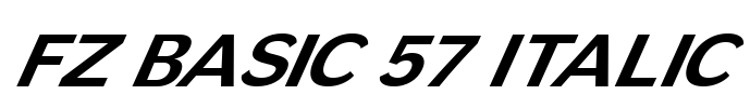 FZ BASIC 57 ITALIC