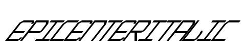 EpicenterItalic Font Image
