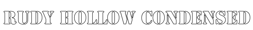 Rudy Hollow Condensed Font Image