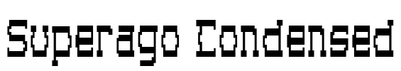 Superago Condensed Font Image