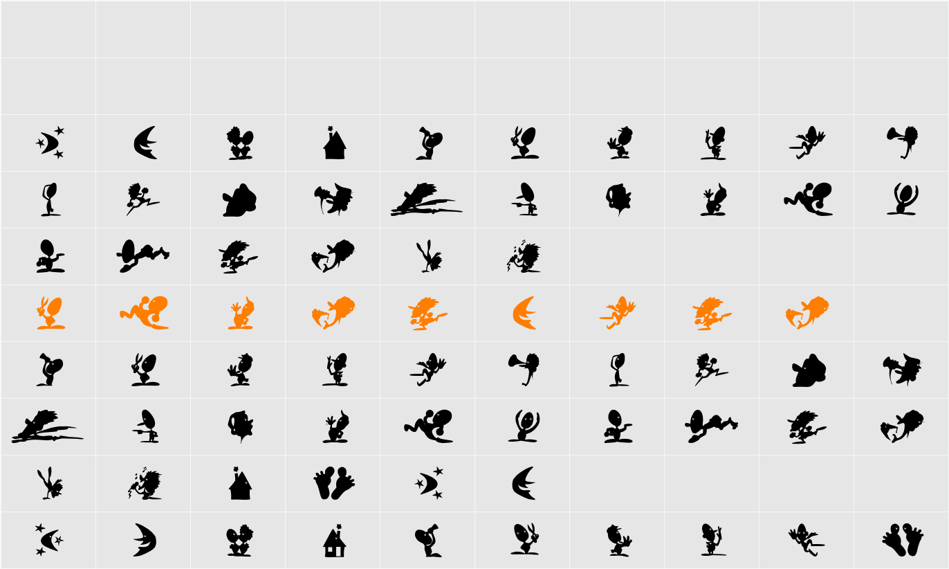 ShadowPlaying Character Map