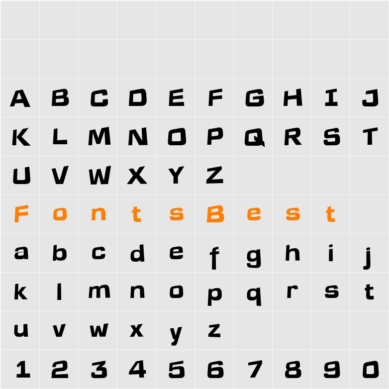a_LineaSans3Drtt Character Map