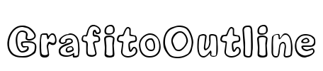 GrafitoOutline Font Image