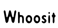Whoosit Font Image