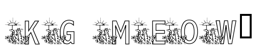 KG MEOW2 Font Image