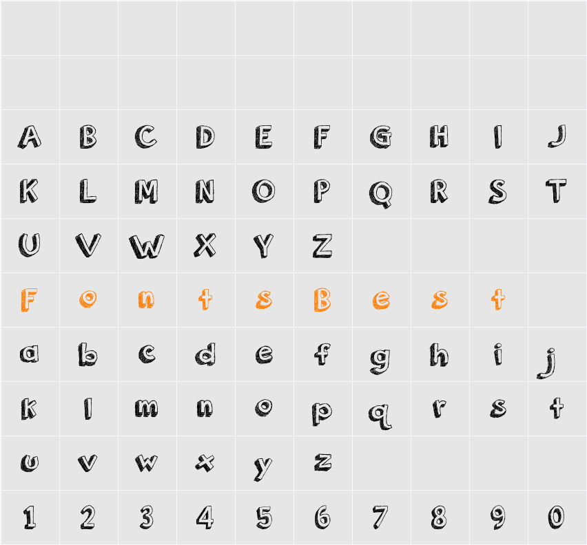 orange juice Character Map