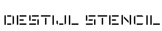 DeStijl Stencil Font Image