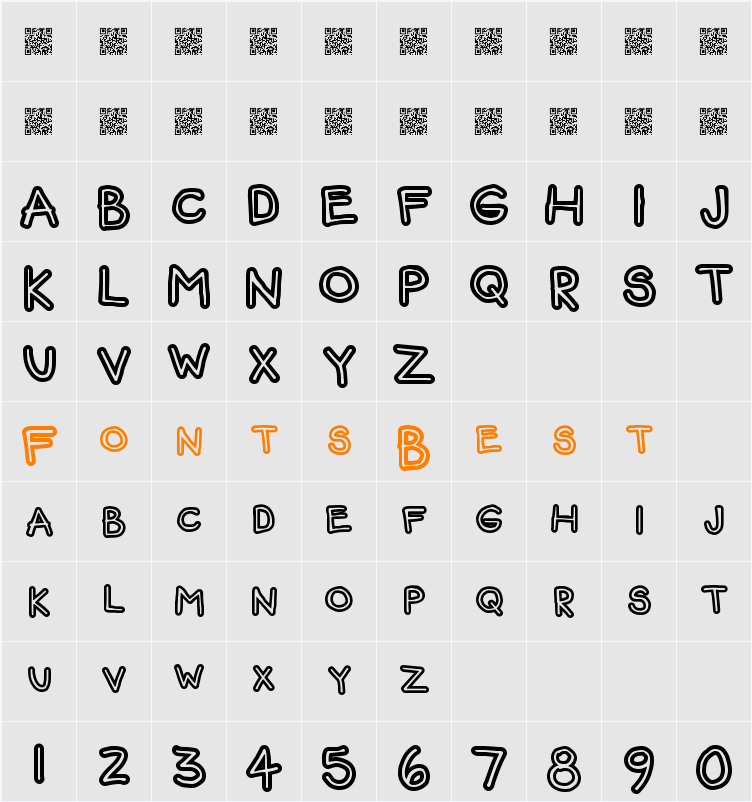 FunBear Character Map