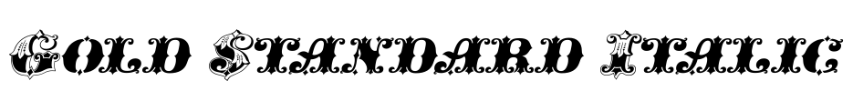 Gold Standard Italic