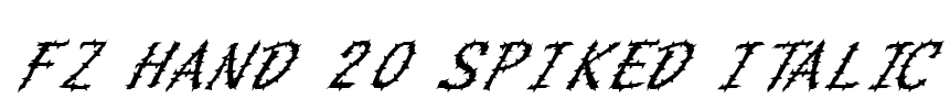 FZ HAND 20 SPIKED ITALIC