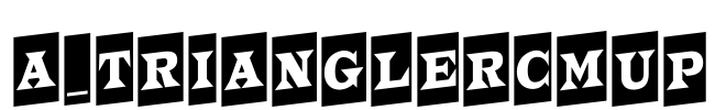 a_TrianglerCmUp Font Image
