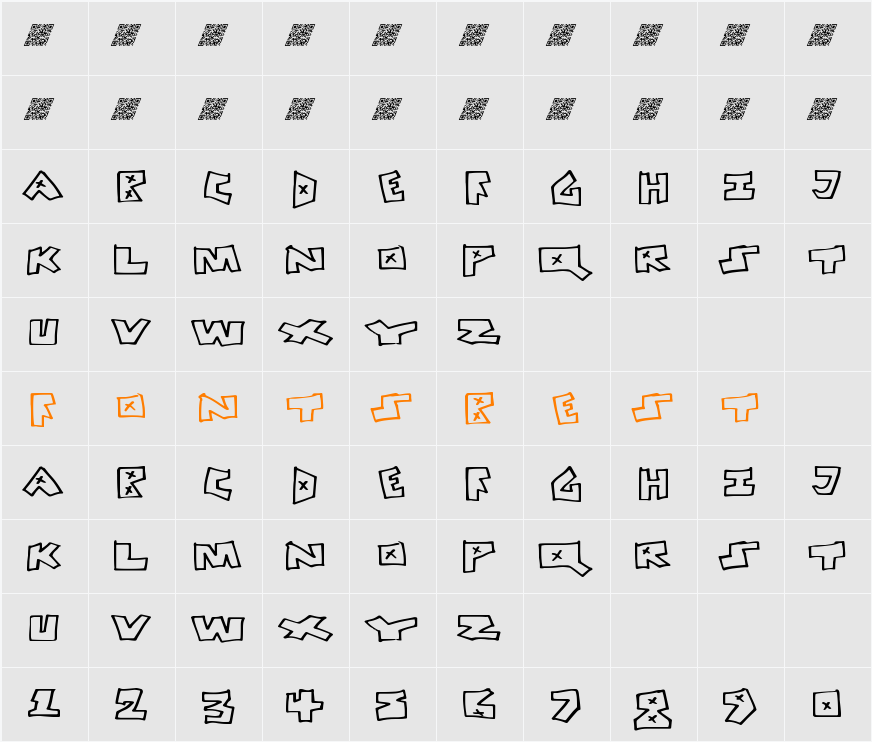 PeaceFight Character Map