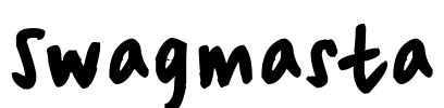 Swagmasta Font Image