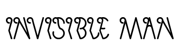 invisible man Font Image