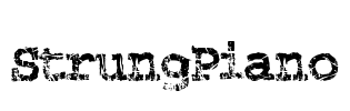 StrungPiano Font Image