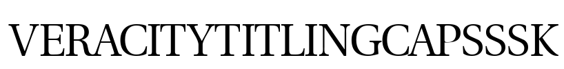 VeracityTitlingCapsSSK Font Image