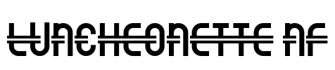 Luncheonette NF Font Image