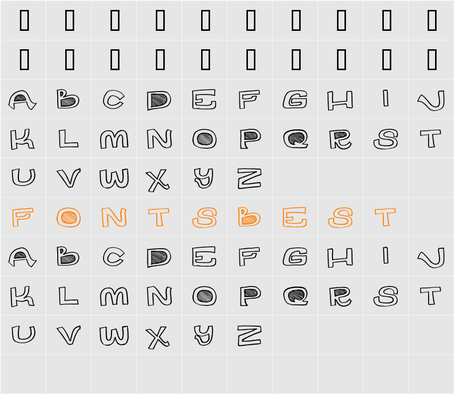 Des Pot Character Map