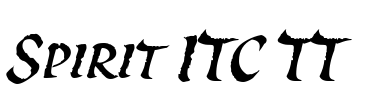 Spirit ITC TT Font Image