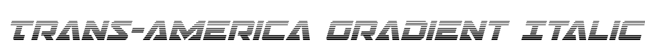 Trans-America Gradient Italic