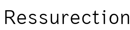 Ressurection Font Image