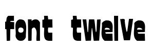 font twelve