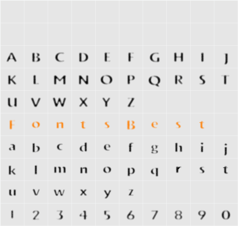 vtks trunkset Character Map