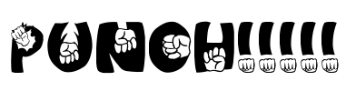 PUNCH!!!!! Font Image