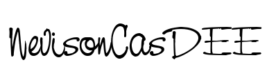 NevisonCasDEE Font Image