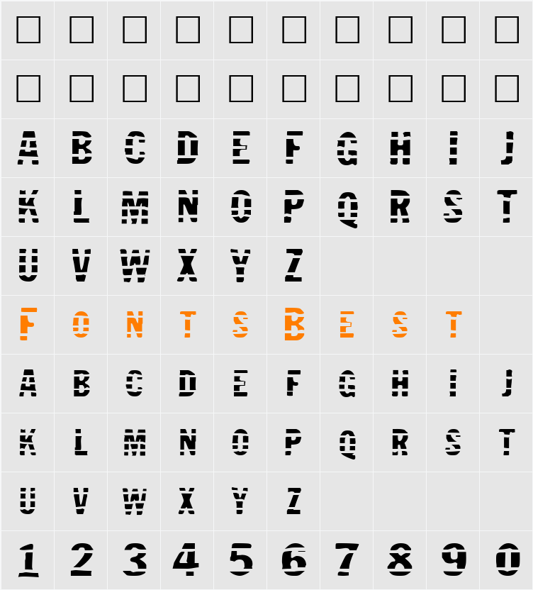 Jailbird Character Map
