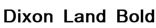 Dixon Land Bold Font Image