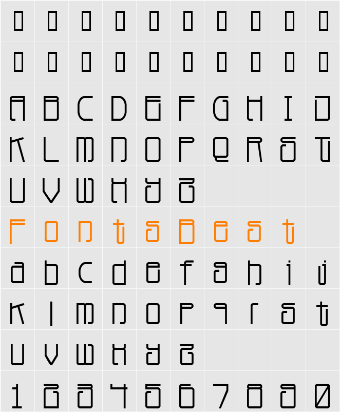 Planet Dust Character Map