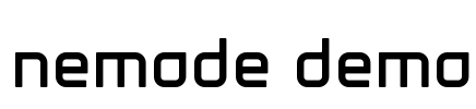 nemode demo Font Image