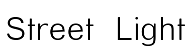 Street  Light Font Image