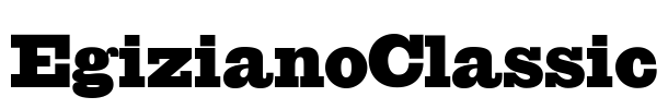 EgizianoClassic Font Image