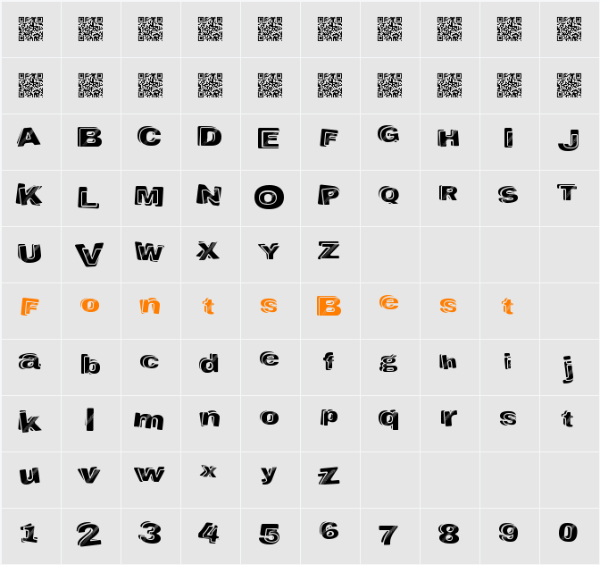 LiquorBank Character Map