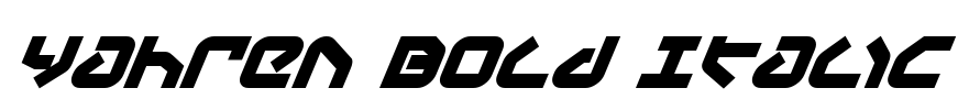 Yahren Bold Italic