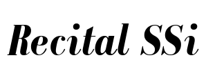Recital SSi Font Image