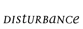 Disturbance Font Image