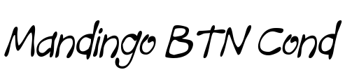 Mandingo BTN Cond Font Image