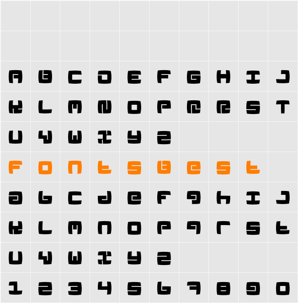 LinoleuMK Character Map