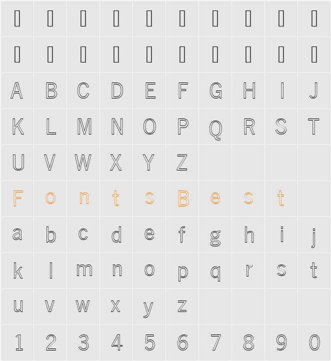 NewsGotTRegOu1 Character Map