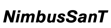 NimbusSanT Font Image
