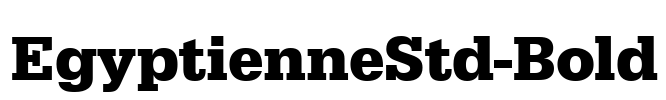 EgyptienneStd-Bold Font Image